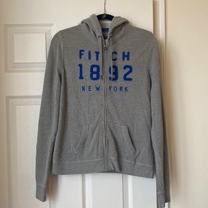Womens used Abercrombie & Fitch hoodie zip up size Large in great condition